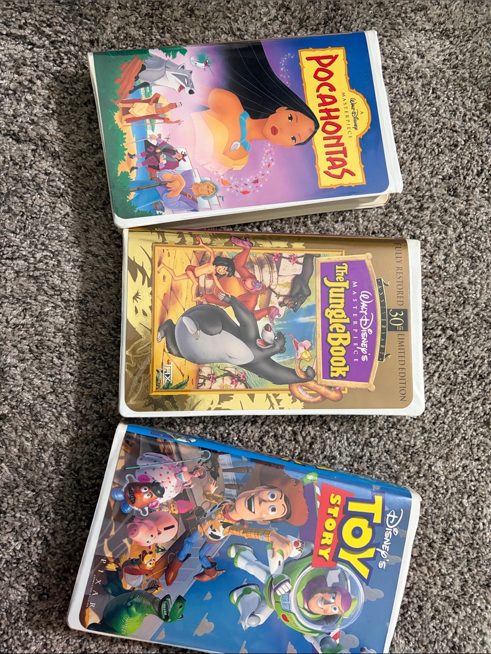 Disney VHS Set in Blue & Green